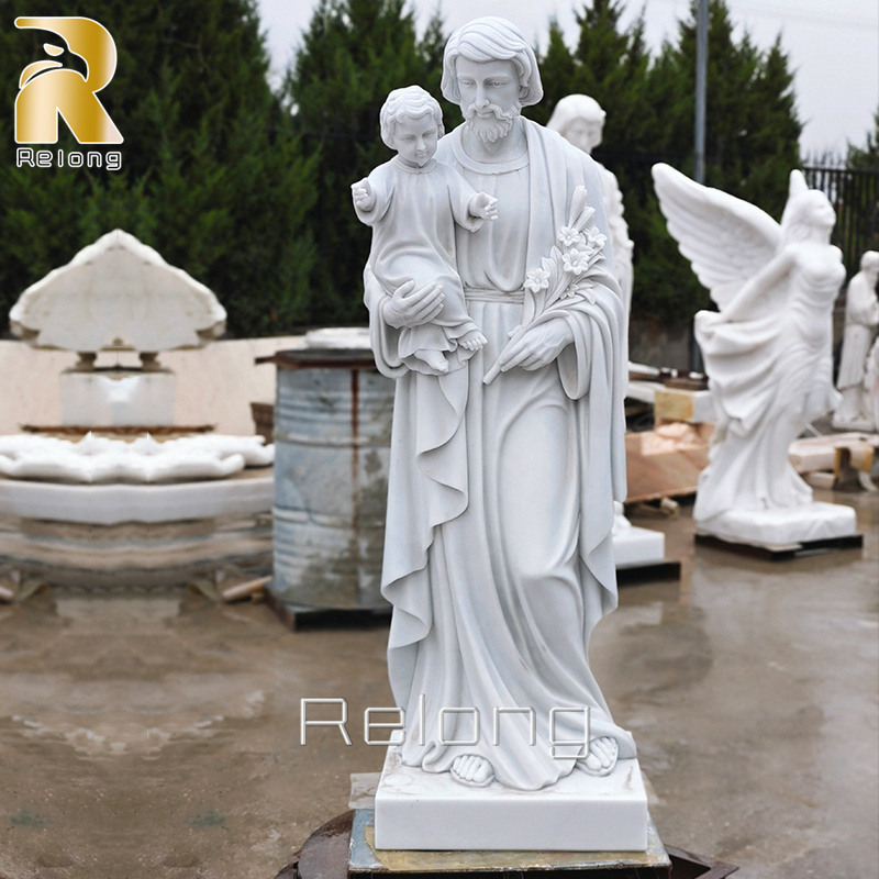 marble st Joseph garden statue