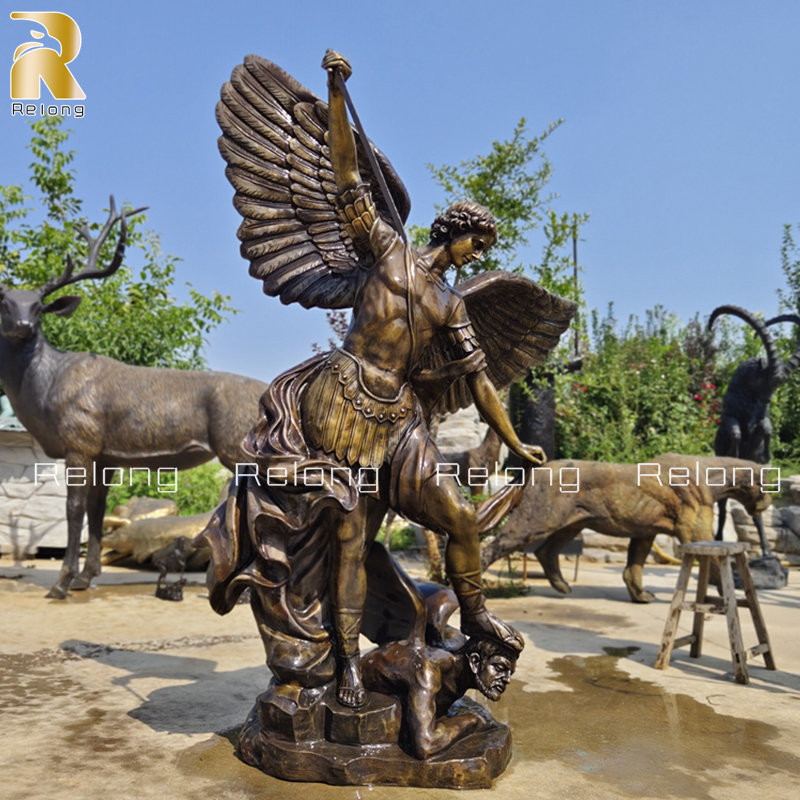 St Michael the Archangel statue details