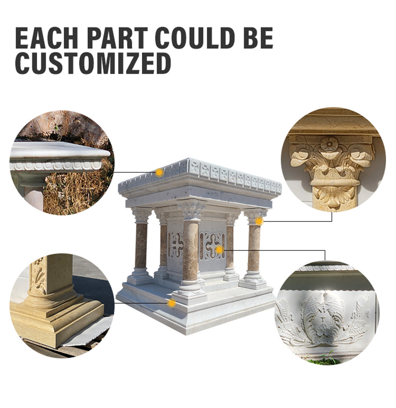 custom high quality marble altar table