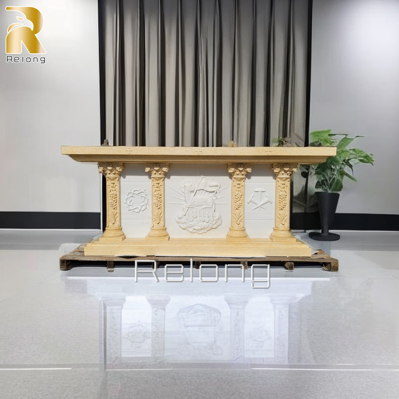 hand carved marble altar for sale