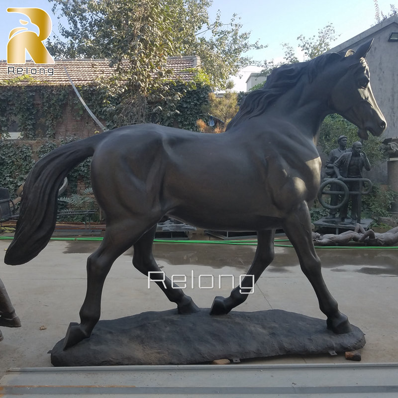 Life Size Bronze Horse Garden Sculpture for Sale Relong Art Sculpture