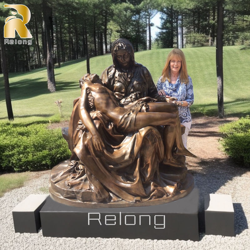 life size bronze pieta statue