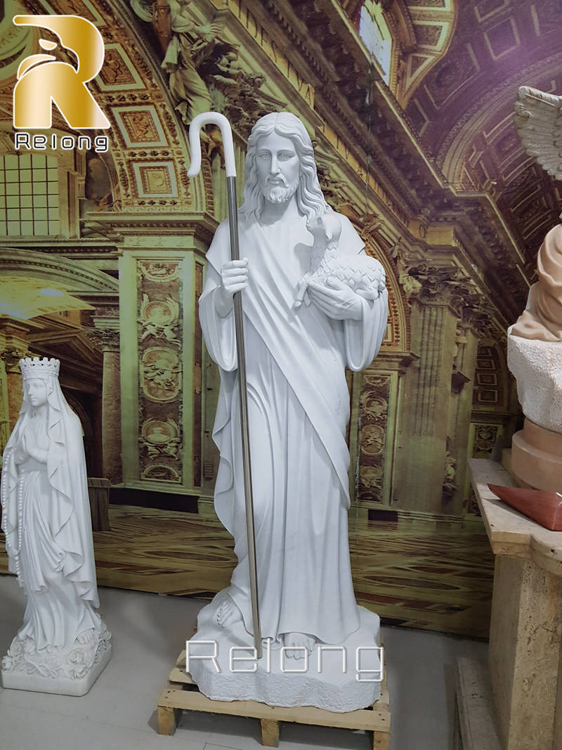 life size marble statue of Jesus