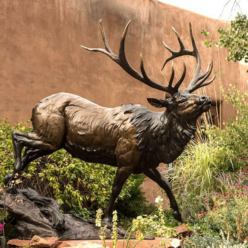 life size metal deer statue for sale