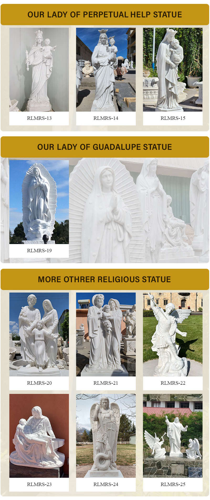 more marble catholic statues-1