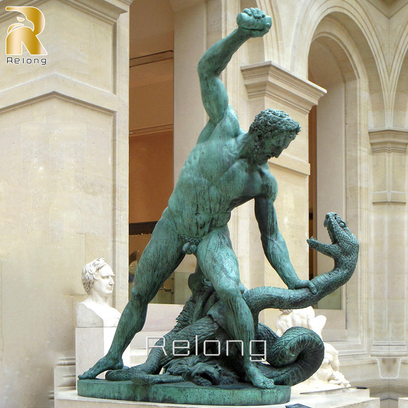 Famous Bronze Hercules Fighting Snake Statue for Sale RBFFS-008