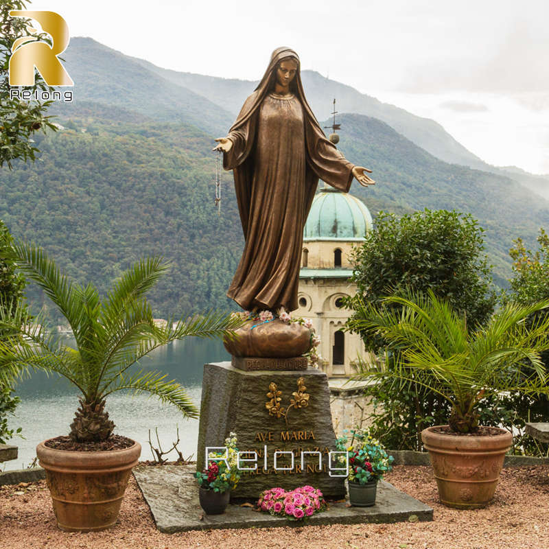 bronze mary statue