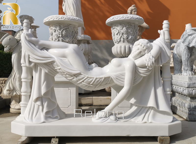 hand carved female statues for sale