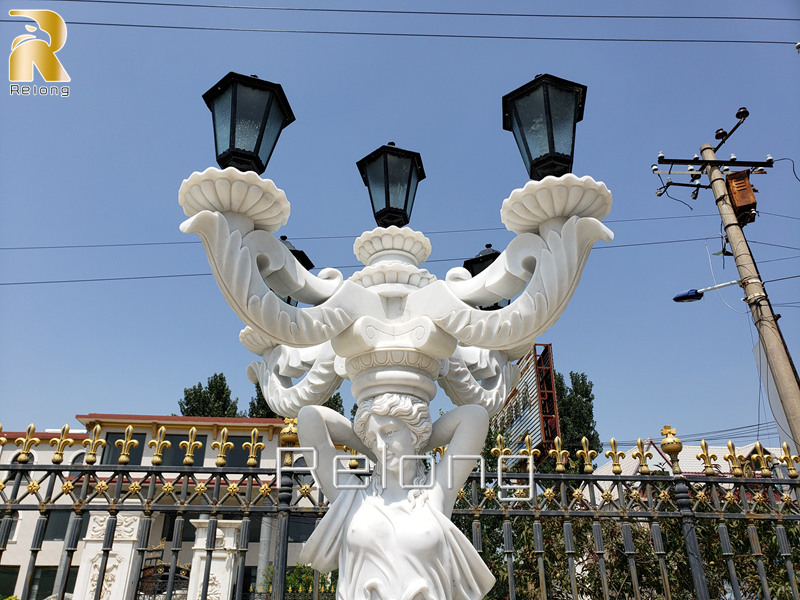 marble statue lamp