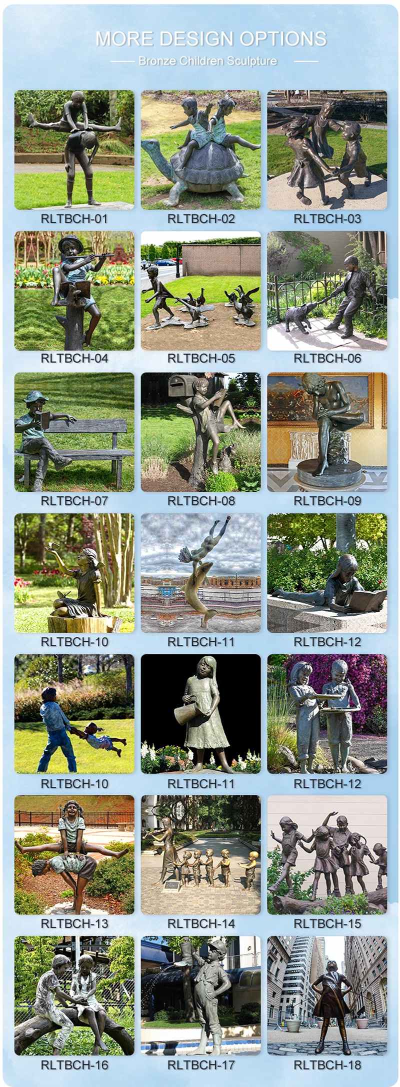 more bronze child statue