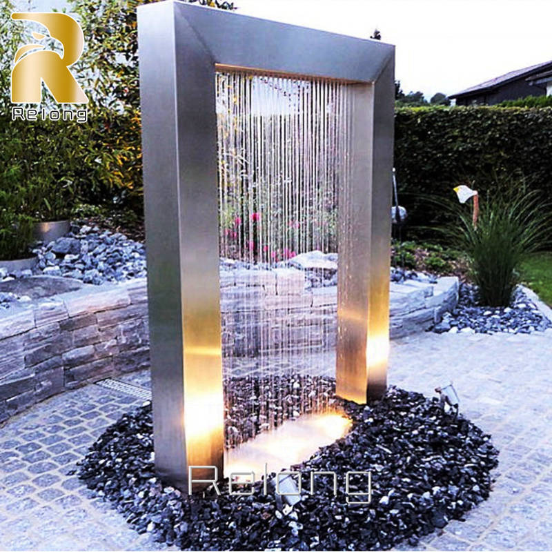 outdoor rain curtain fountain