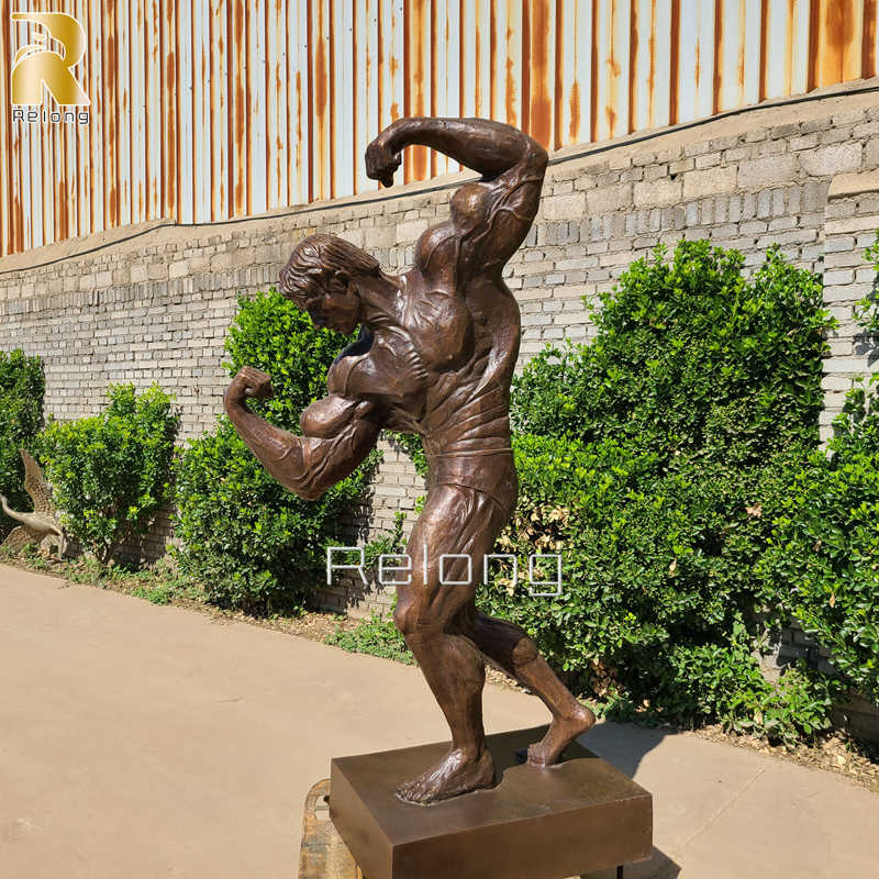 bronze Arnold Schwarzenegger statue