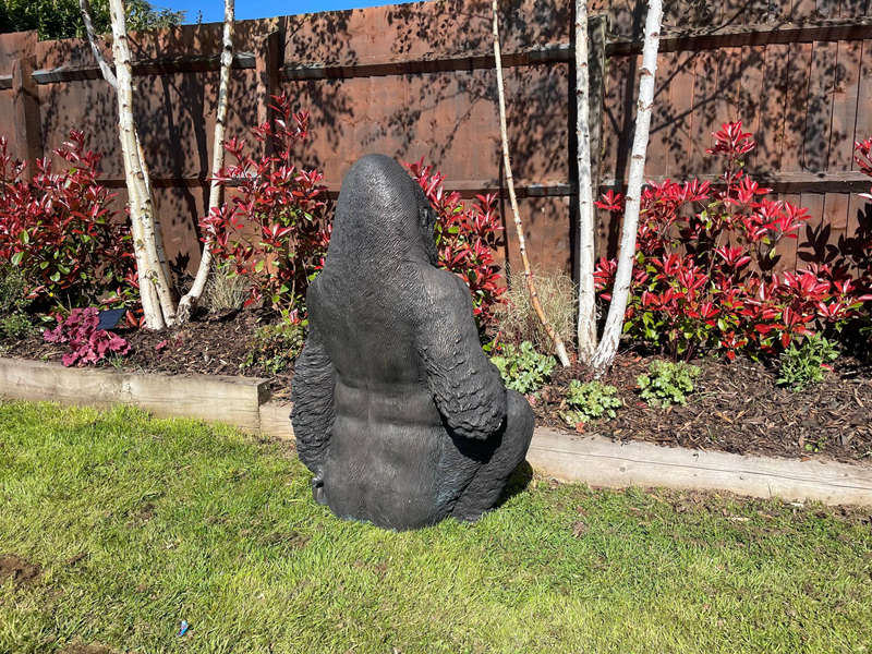 bronze gorilla statue for garden