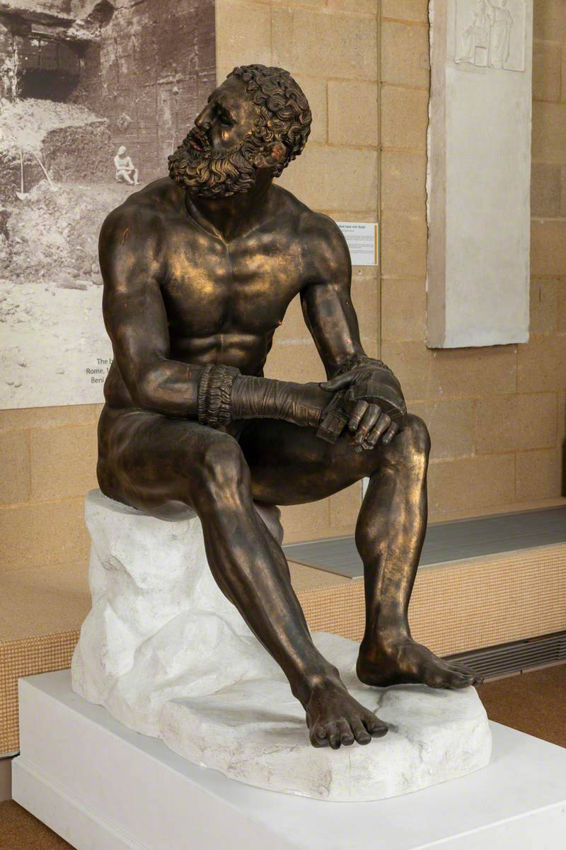 life size bronze boxer statue