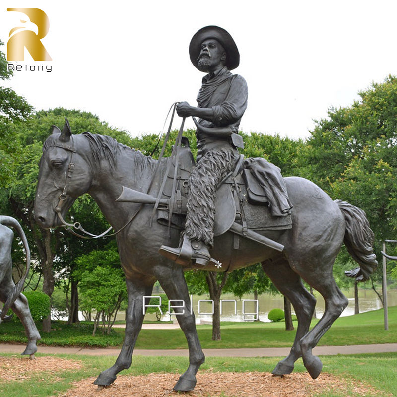 life size cowboy statue