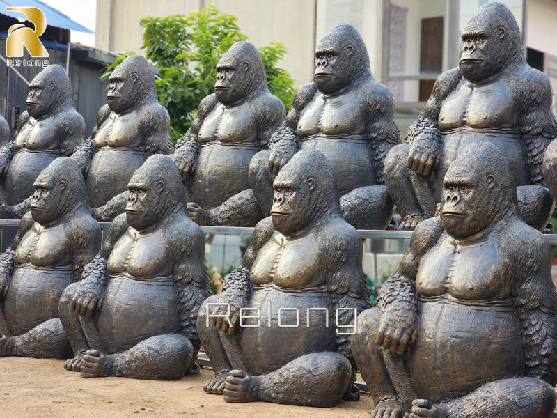 life size gorilla statue for sale