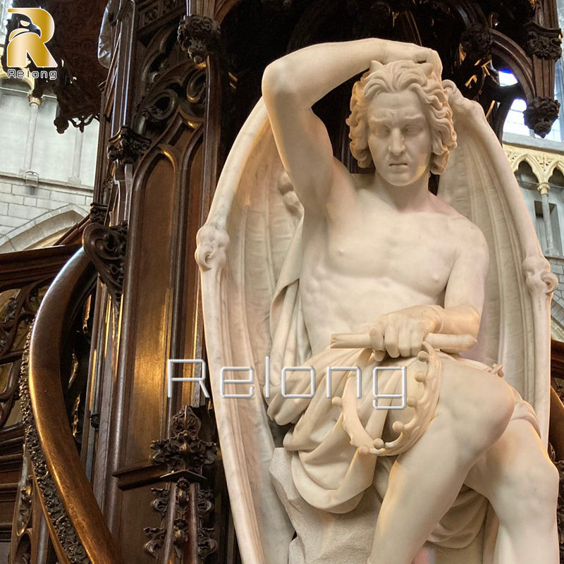 marble Lucifer sculpture for sale