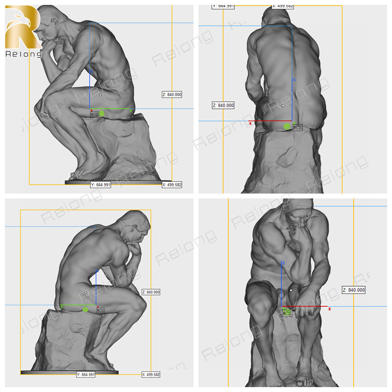 3D model of the kiss bronze sculpture