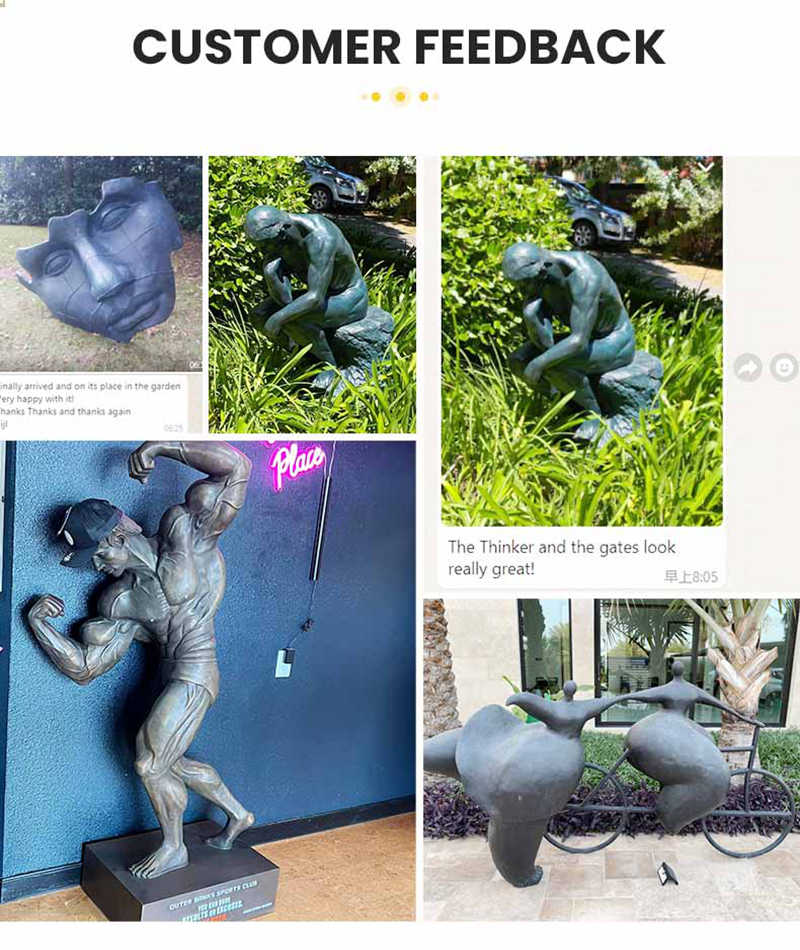 feedback of famous bronze sculpture replica