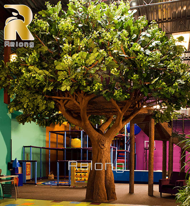 large fiberglass tree sculpture