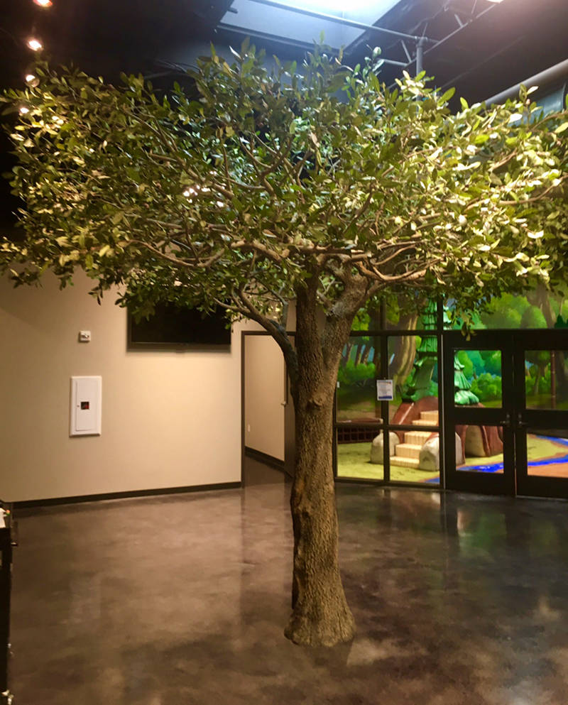 outdoor decorative artificial tree sculpture