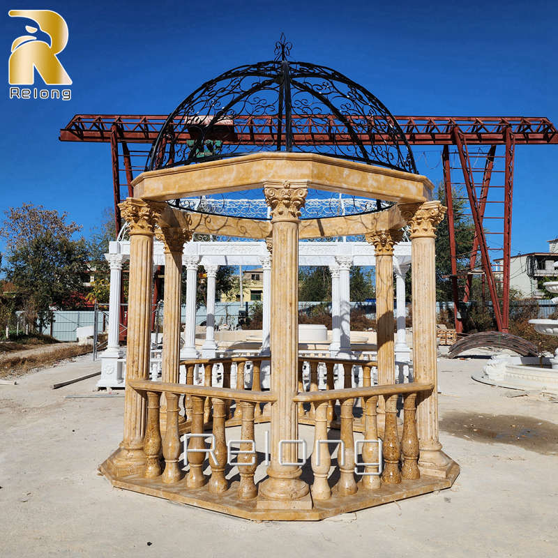 outdoor large marble gazebo