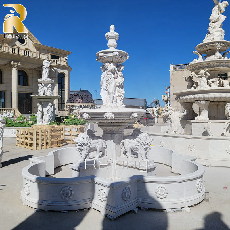 three tiered water fountain