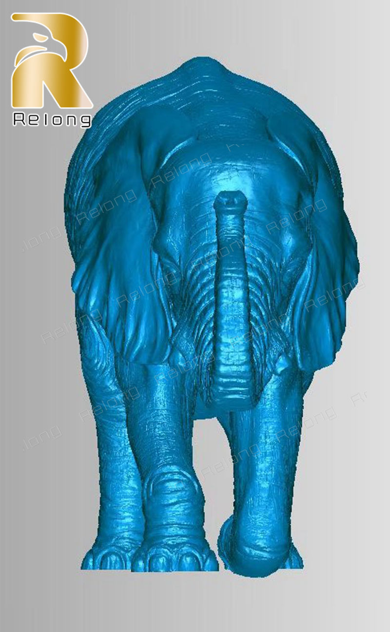 3d drawings of bronze elephant statue (3)