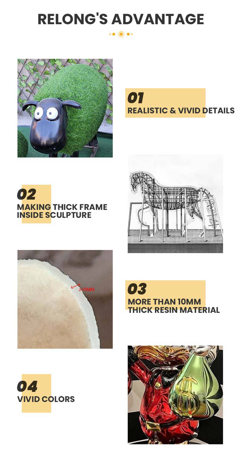 Relong‘s advantages of fiberglass sculptures