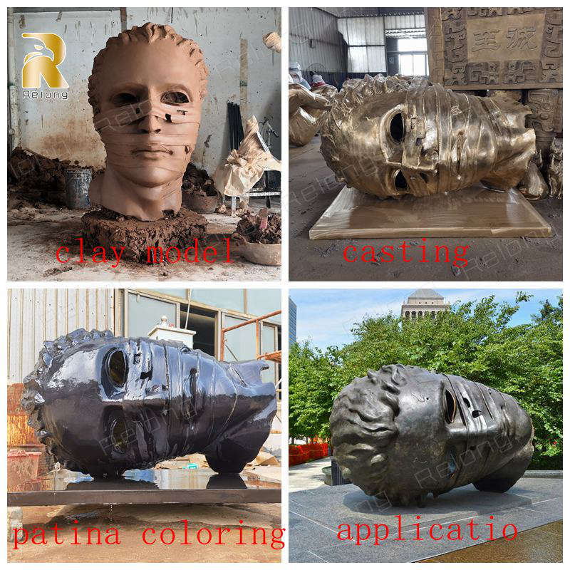 bronze face sculpture (10)