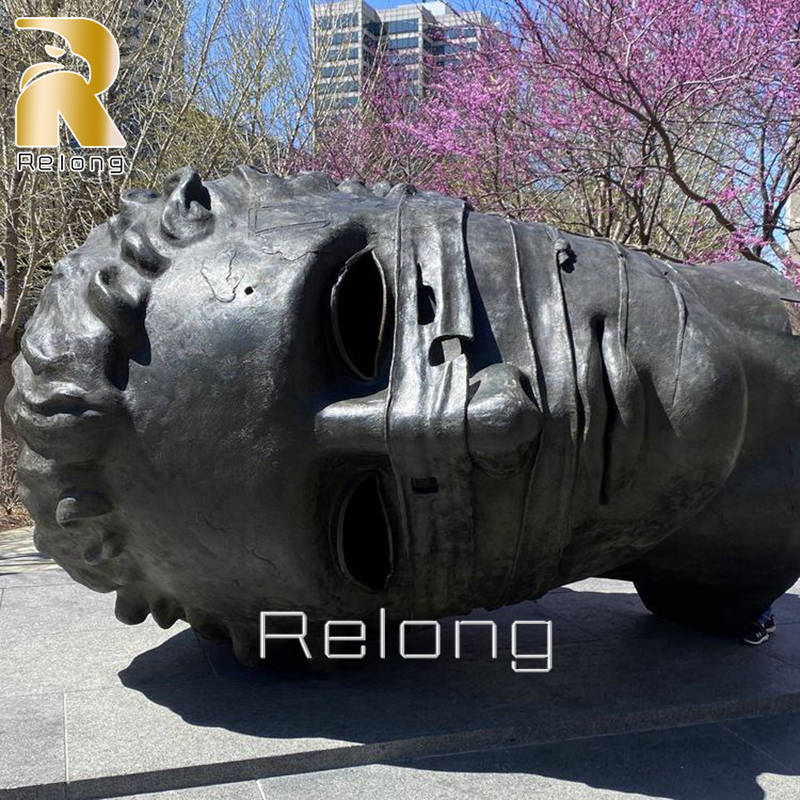 bronze face sculpture (2)