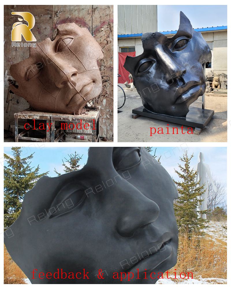 bronze face sculpture for sale