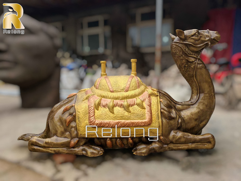 finished bronze camel statue