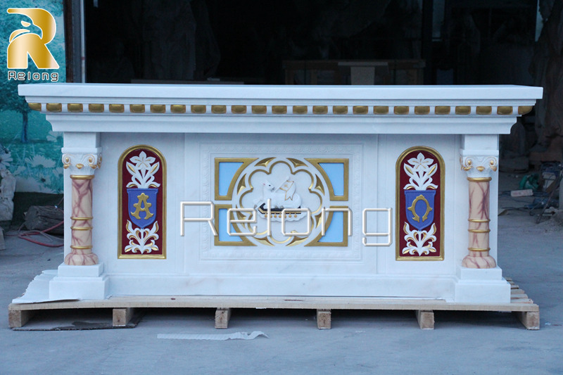 hand carved marble altar table for sale (3)