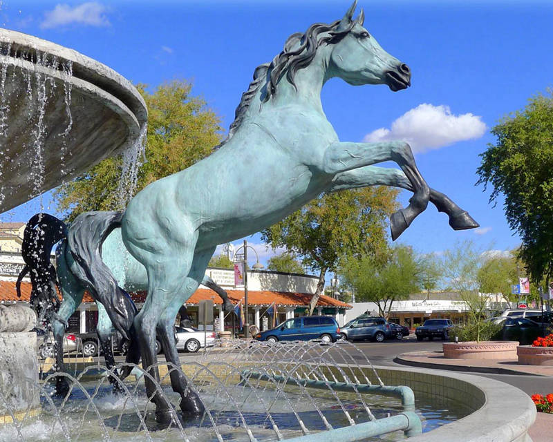high quality bronze horse fountain