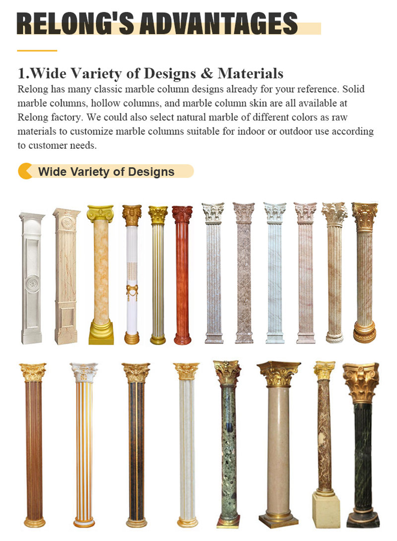 marble column customization