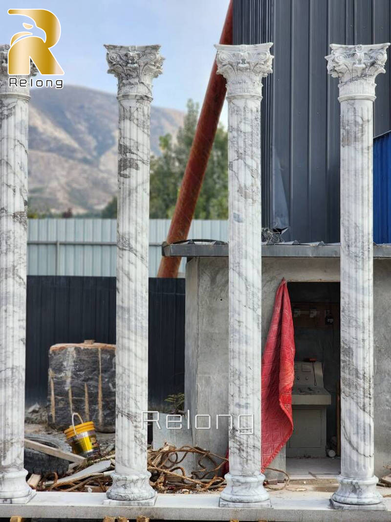 marble pillars for homes