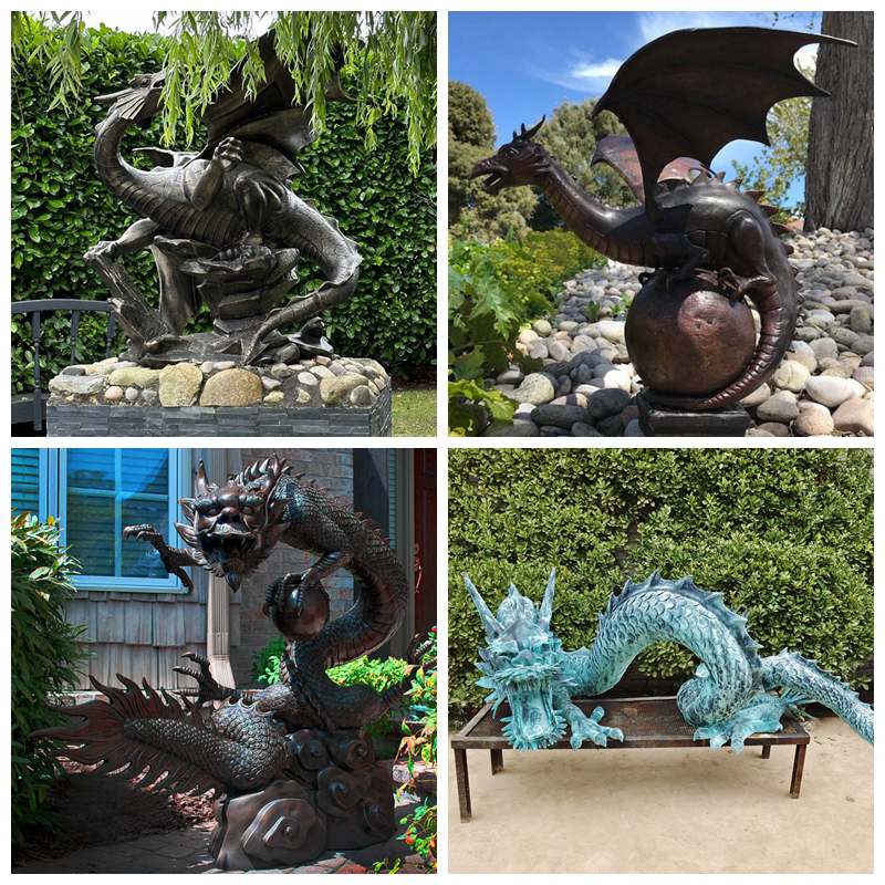 more bronze dragon statue designs