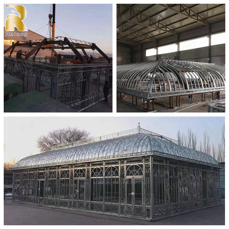 outdoor wrought iron gazebo installation