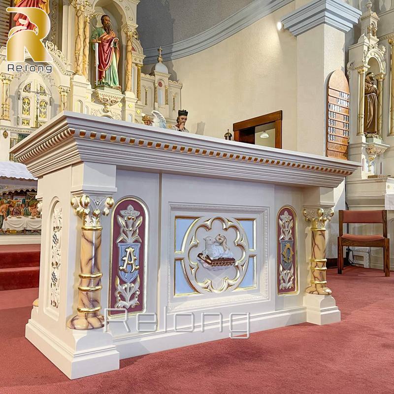 New Design Catholic Marble Church Altar Table for Sale RLMA-007