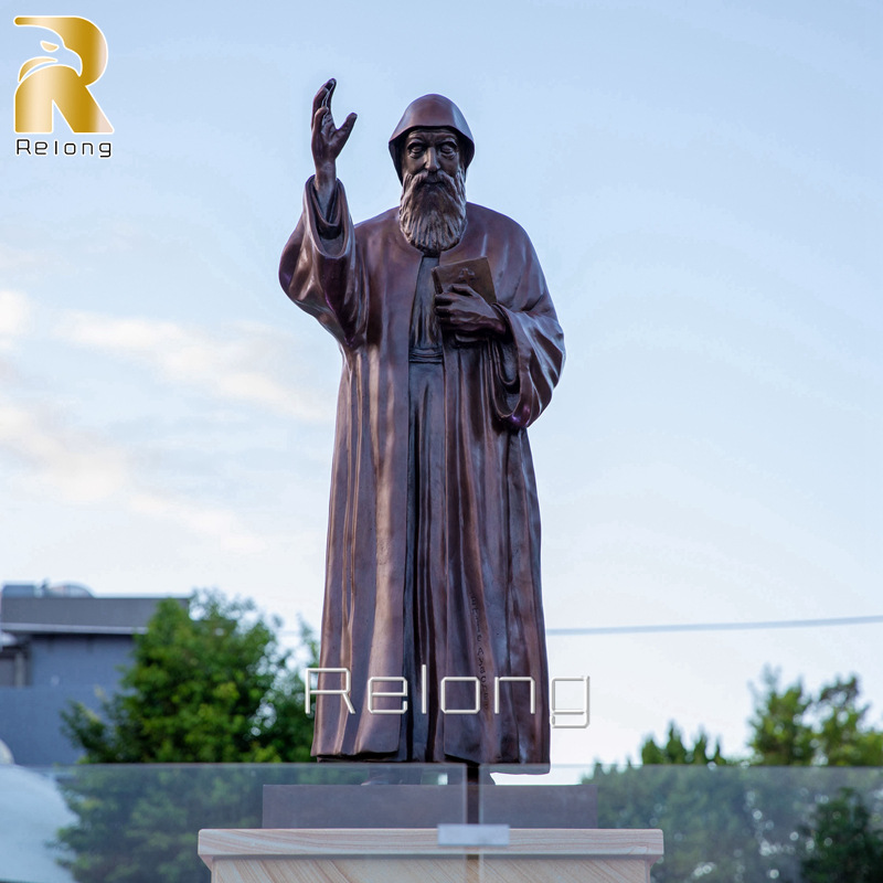 bronze St. Charbel statue for sale (1)