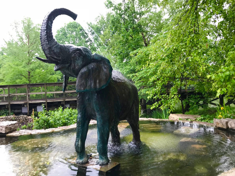 bronze elephant fountain for outdoor decor (4)