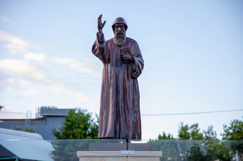 bronze famous St. Charbel statue for sale (2)