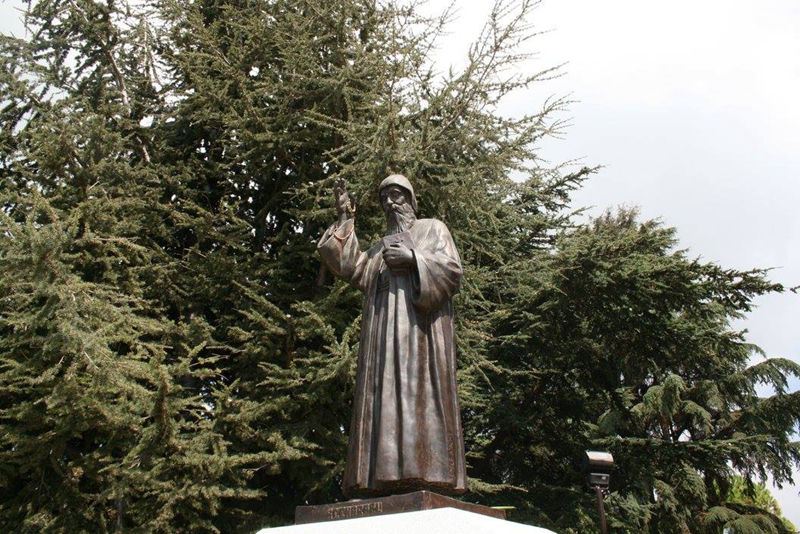 bronze famous St. Charbel statue for sale (7)