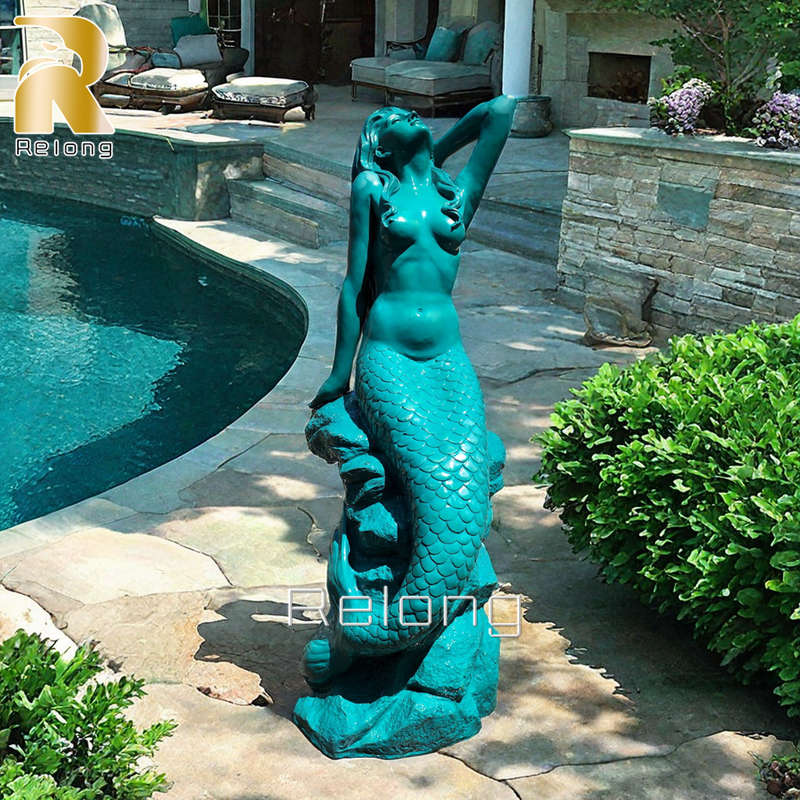 bronze mermaid statue for sale (3)
