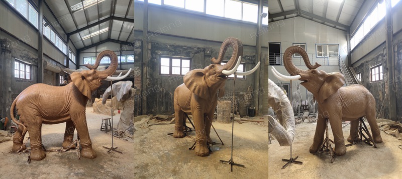 elephant clay model