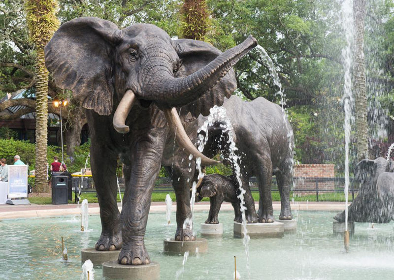 large elephant water featuer statue (1)
