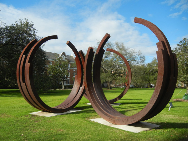 outdoor ring corten steel sculptures (1)