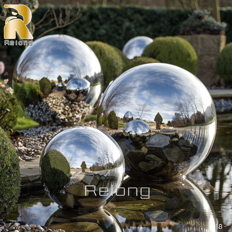 stainless steel spheres for garden (4)