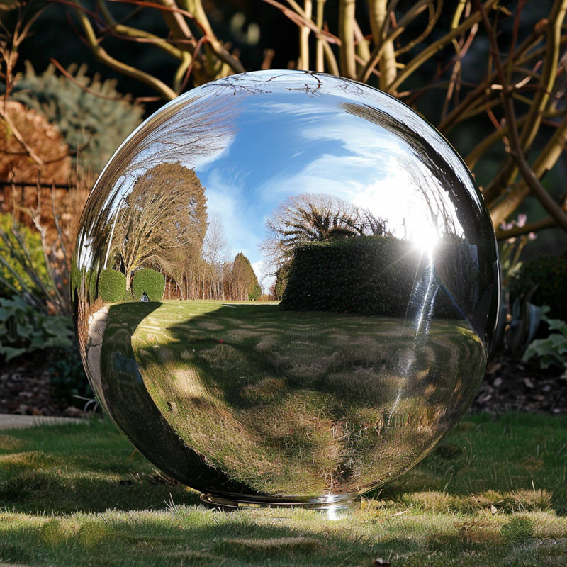 stainless steel spheres for garden (5)
